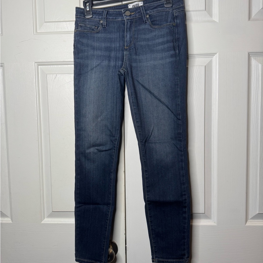 PAIGE Dark Indigo Women's Skinny Jeans - Picture 5 of 11